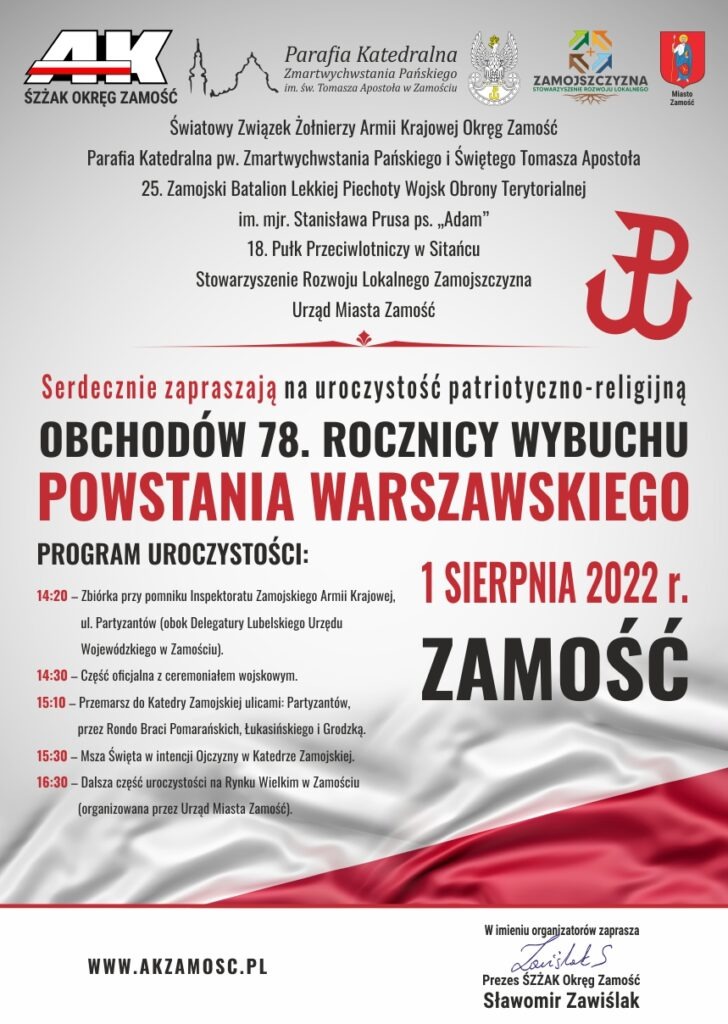 1.08.2022 - 78. rocznica wybuchu Powstania Warszawskiego - Obrazek 1
